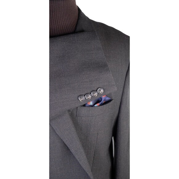 Jos A Bank Traveler's Sport Coat Blazer Jacket Mens 48L Olive 2 Buttons Wool EUC - Picture 6 of 13